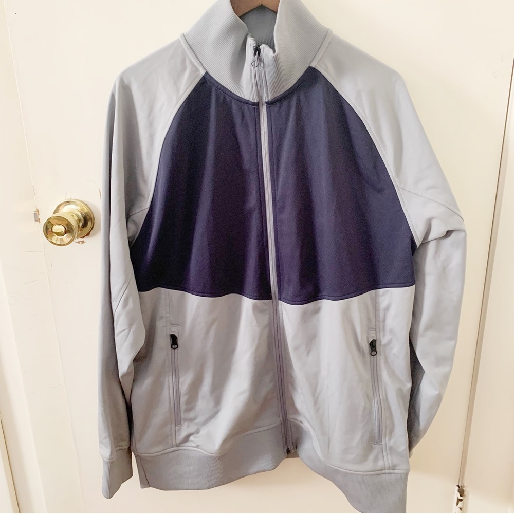 The North Face Tech full zip fleece jacket Grey/blue XL